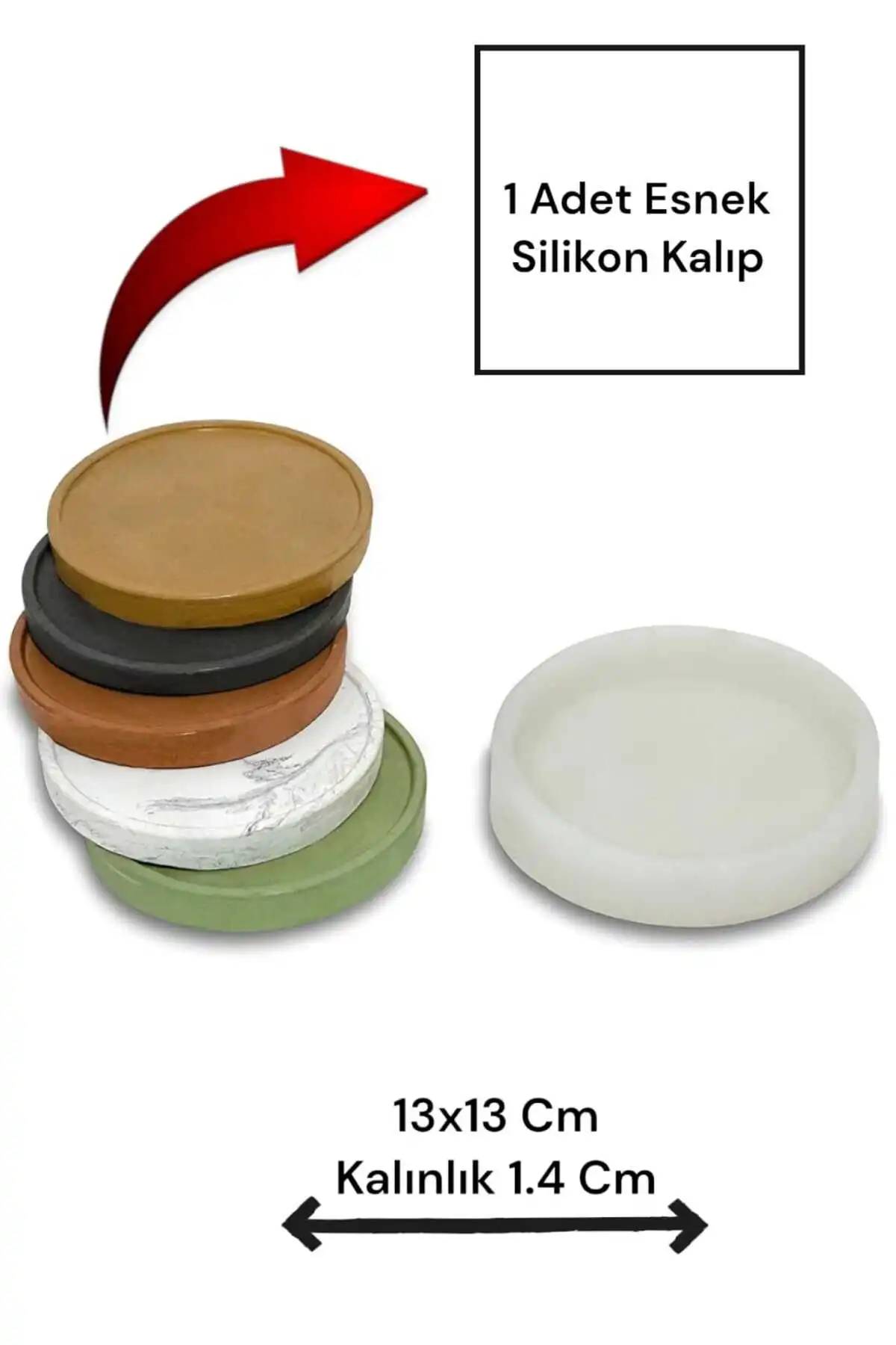 Milinza Saksı, Mumluk ve Bardak Altlığı Silikon Kalıbı ile Modern Dekorasyonu Tamamlayın