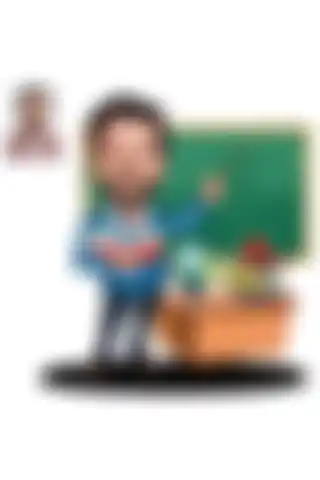 Öğretmenler Günü İçin Ahşap Karikatür Biblo Hediye Alternatifi