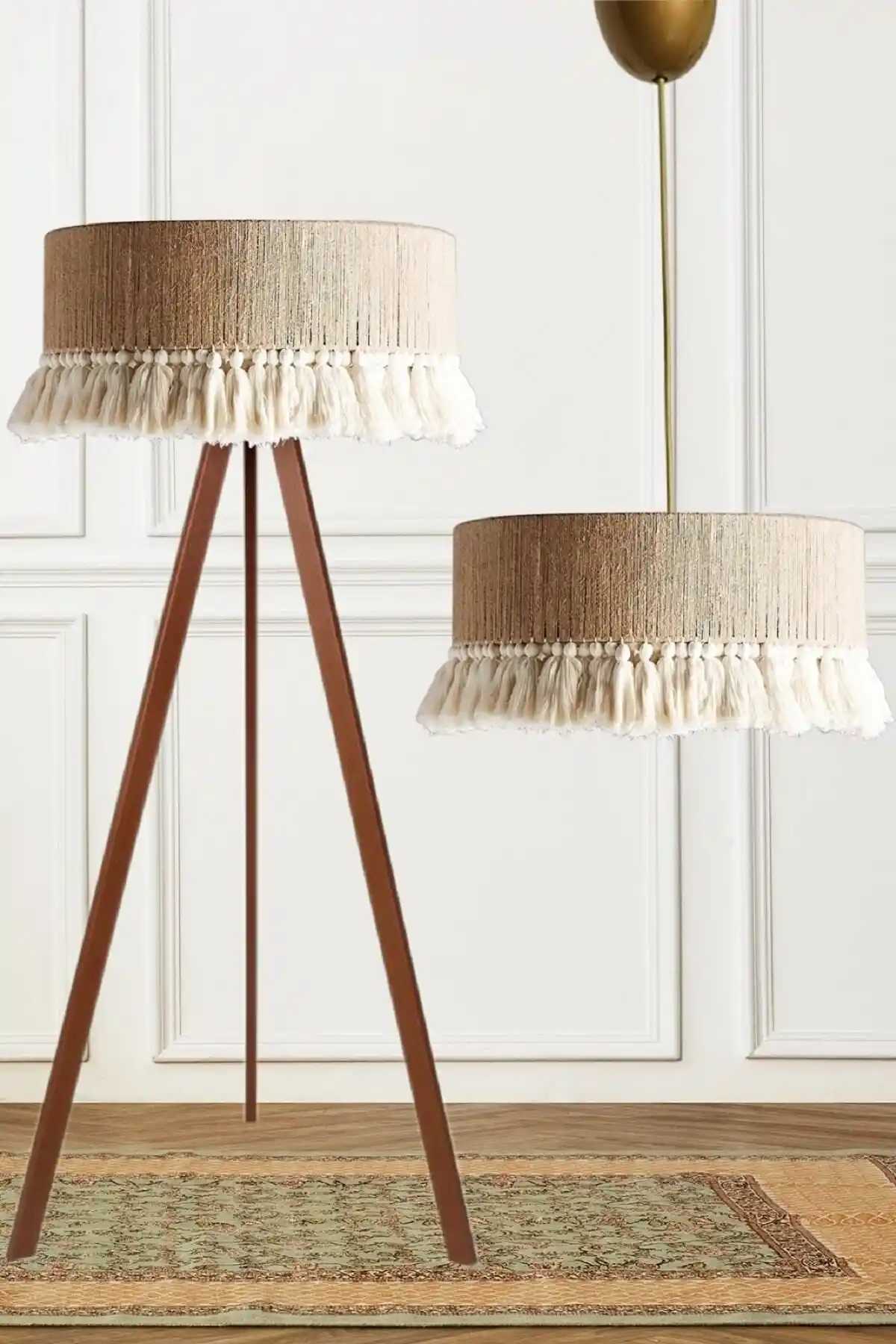 White West Inn House 2'li Aydınlatma Seti: Estetik ve Fonksiyonellik Bir Arada