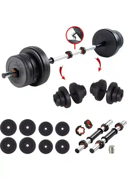 Ecgspor 32 kg çok yönlü halter seti ve 36 kg dambıl seti karşılaştırması