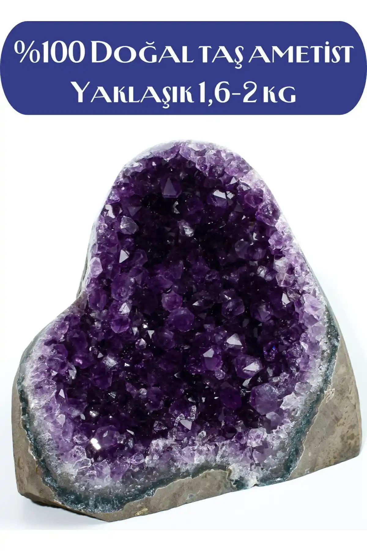 Efsoon Organics Ametist Doğal Taş: Stres Azaltıcı ve Estetik Dekorasyon İçin İdeal