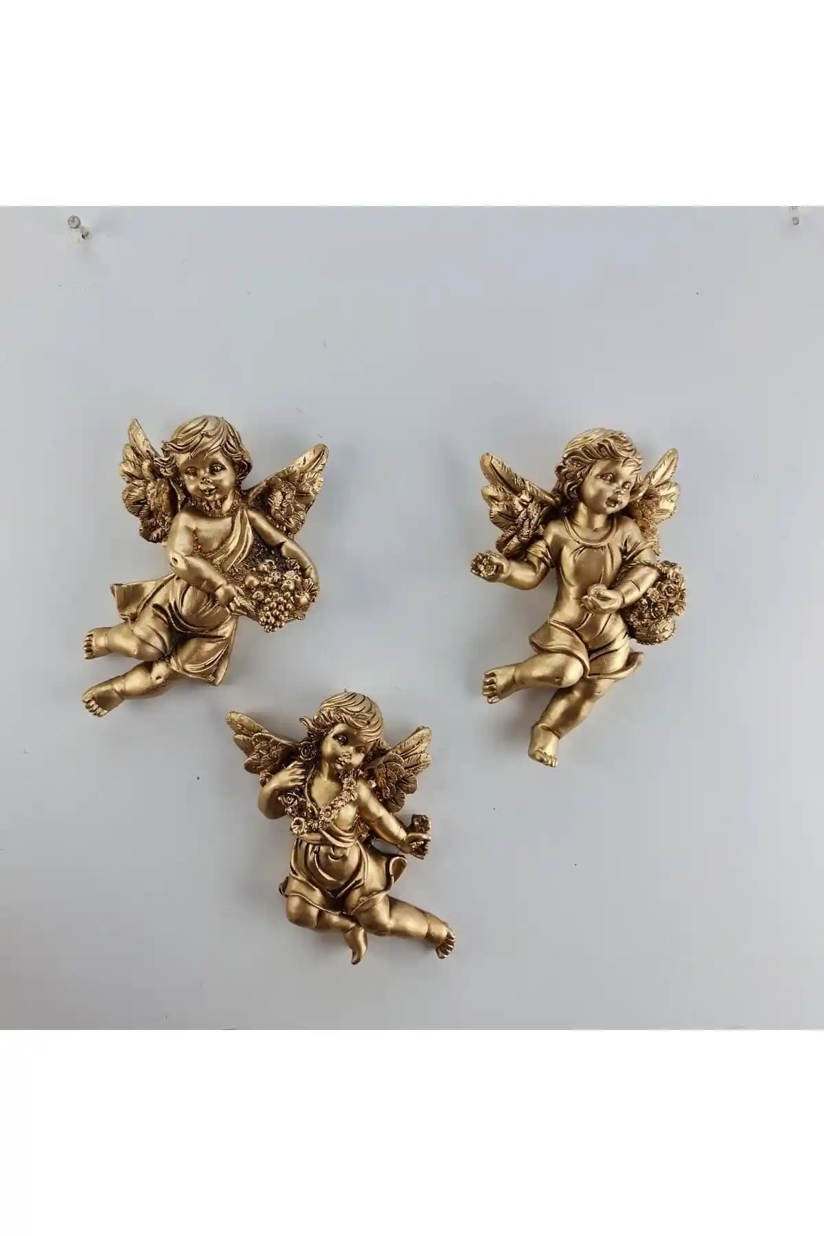 TEVFİK GÜNDAY 3'lü Melek Biblo ile Şık ve Dayanıklı Ev Dekorasyonu