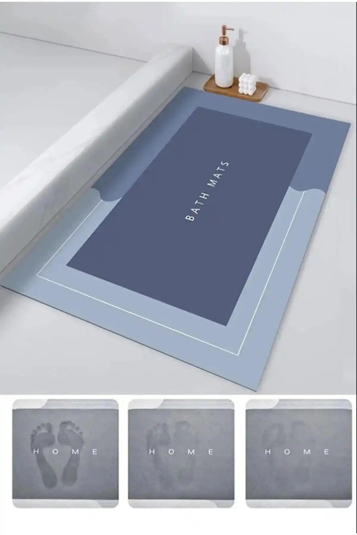 AYGÖREN HOME Sihirli Su Emici Banyo Paspası Güvenlik ve Estetik İçin İdeal