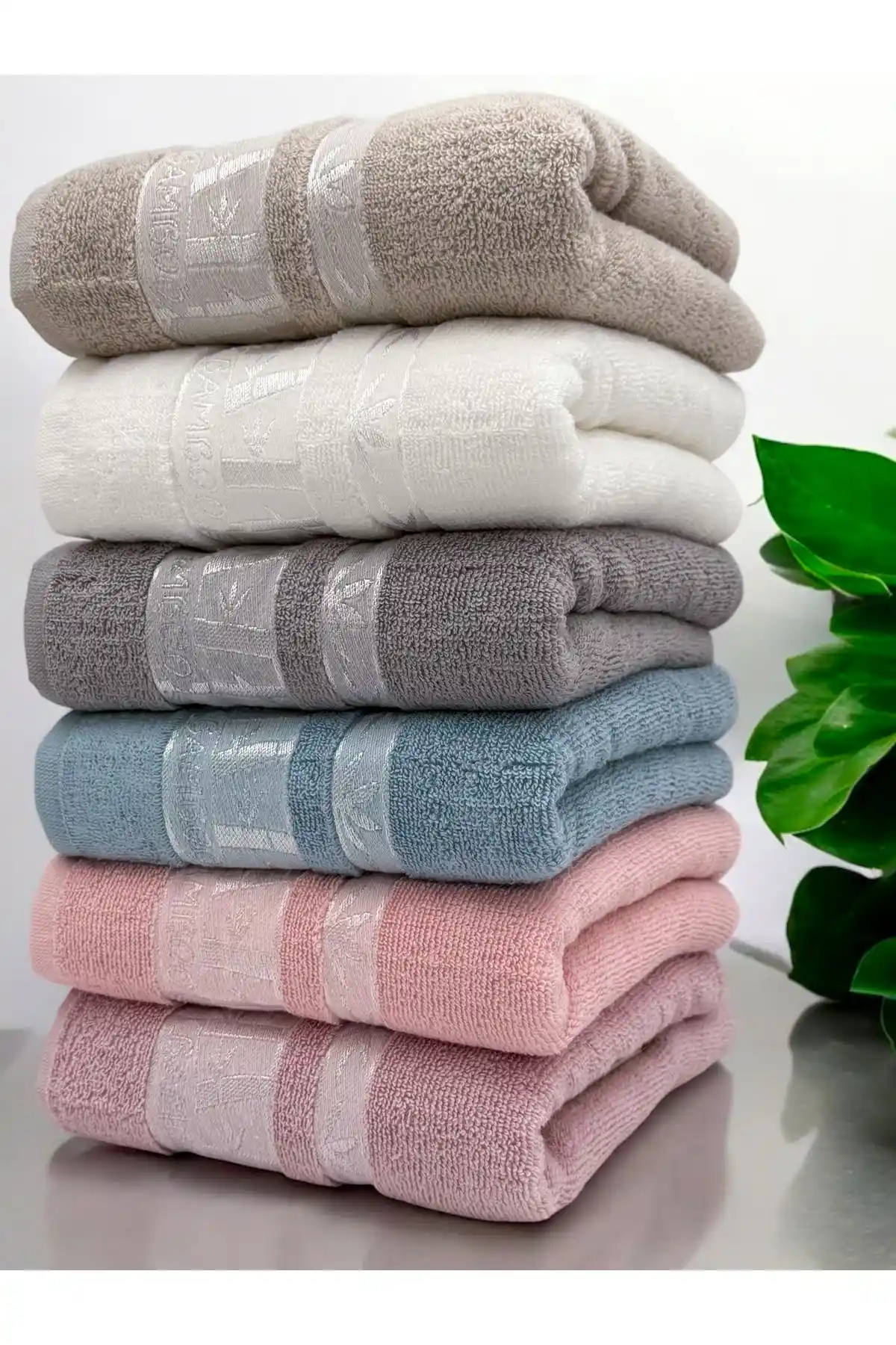 AYHANHOME 6'lı Bambu El ve Yüz Havlusu Seti – Dayanıklı, Şık ve Çok Renkli