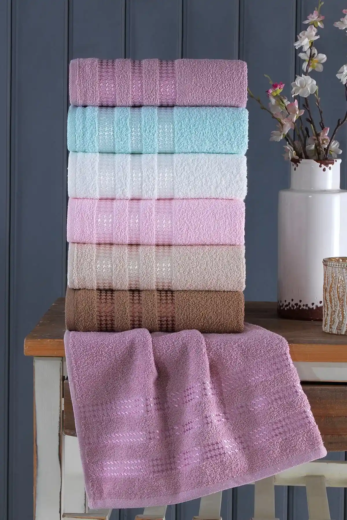 Binnur Home Stars 6'lı 40x70 Cm El ve Yüz Havlu Seti Şık ve Yüksek Kaliteli Pratik Kullanım