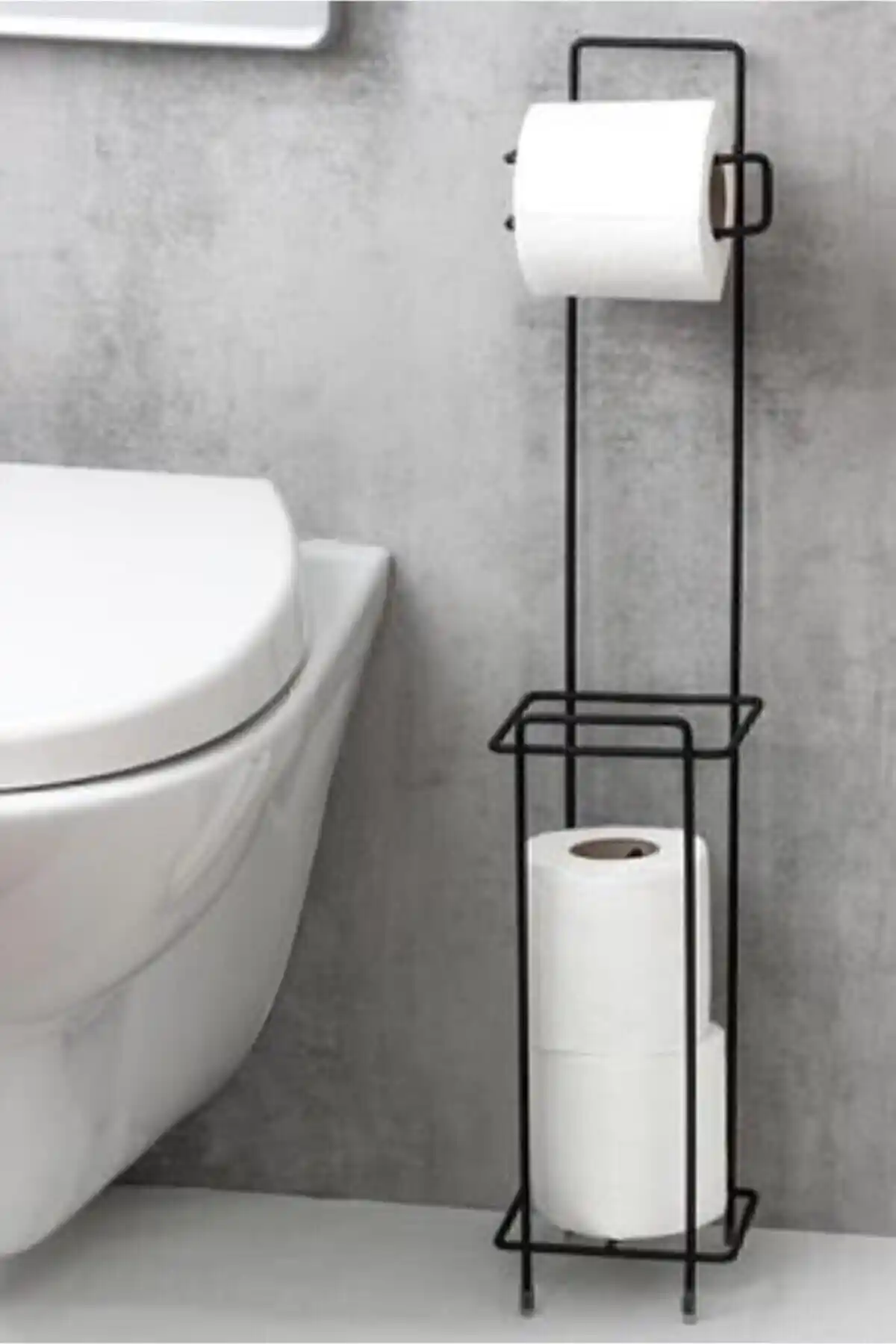 Biray Home Metal Ayaklı Tuvalet Kağıtlığı Modern Banyo Dekorasyonu İçin Uygun
