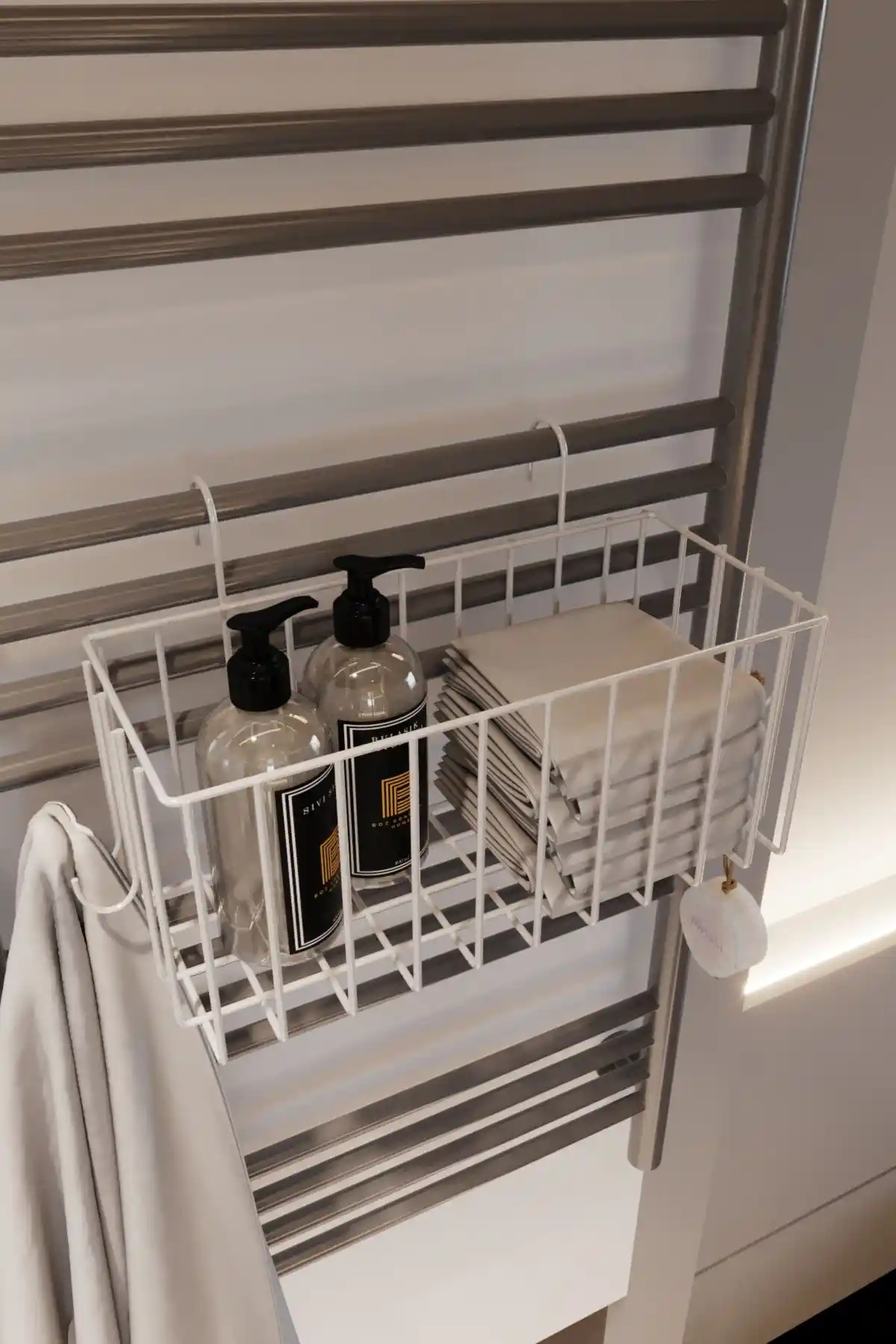 Boz Concept Home Kancalı Banyo Aksesuarları Modern ve Fonksiyonel Tasarım