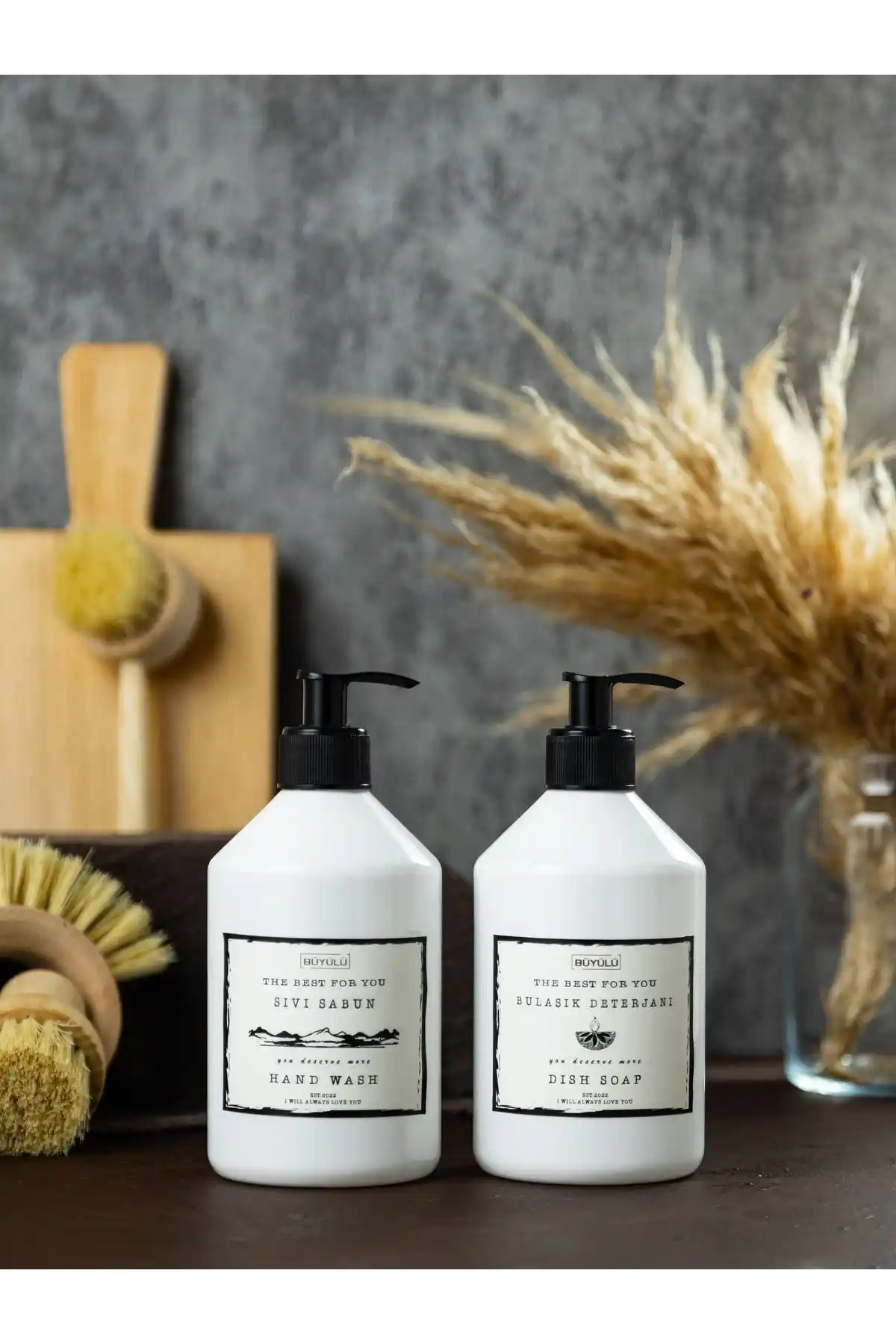 BÜYÜLÜ HOME Beyaz Plastik Sıvı Sabunluk ve Bulaşık Deterjanlık Seti Tanıtımı