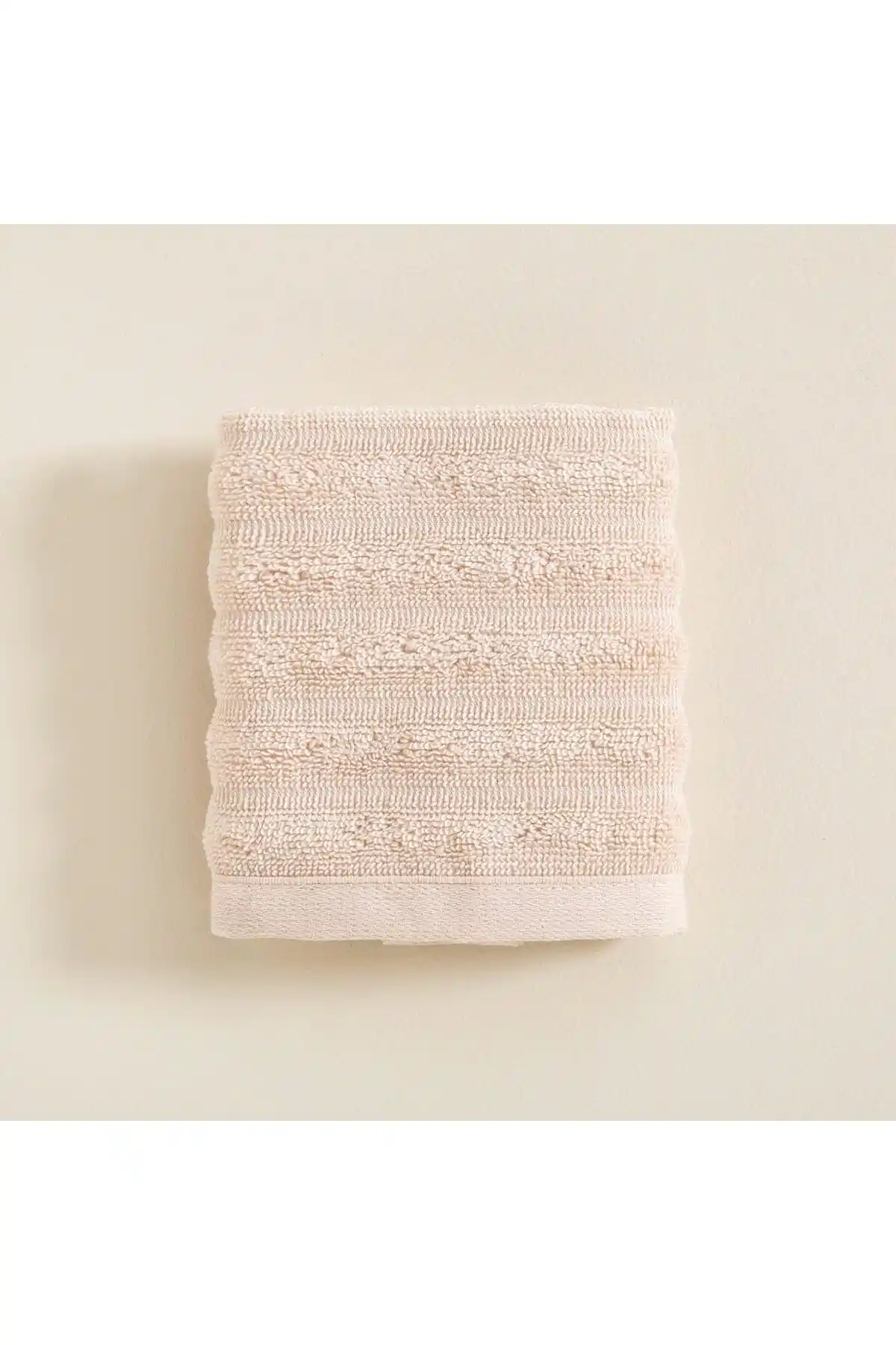 Chakra Waved El Havlusu 30x40 cm Bej - Yüksek Kalite ve Şık Tasarım