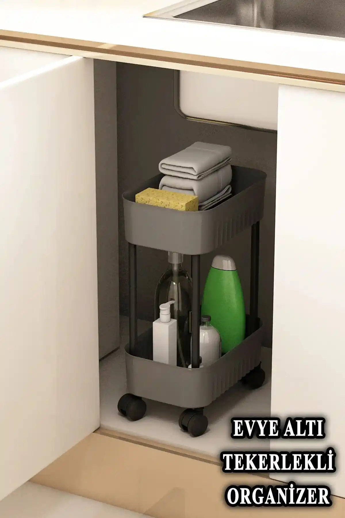 Çok Amaçlı 2 Katlı Banyo Organizeri ile Evde Düzeni Sağlayın