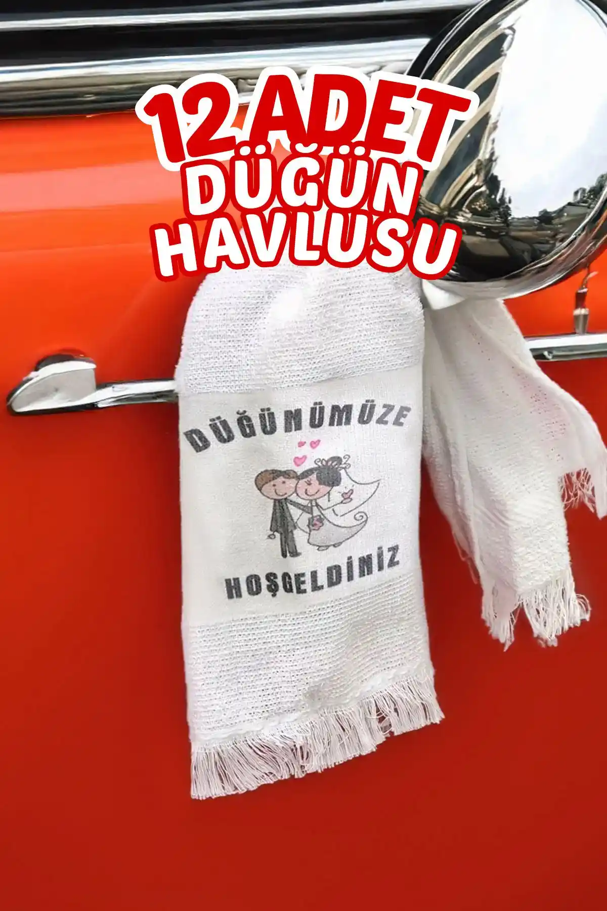 Comfort Home 12'li Saçaklı Düğün Havlusu Seti Ekonomik ve Şık Tasarım