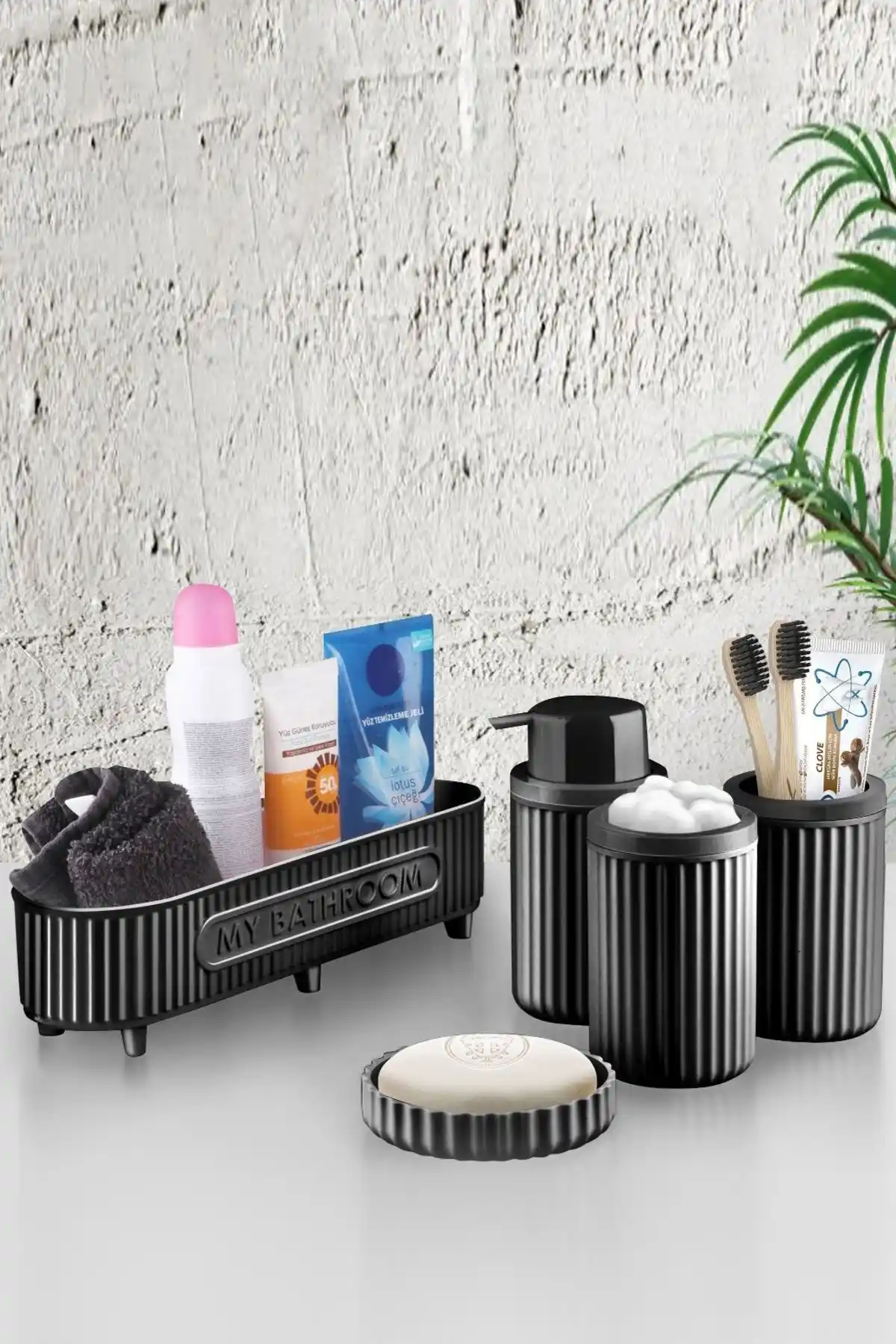 Eminem 5 Parça Lüx Banyo Seti Modern Tasarım ve Dayanıklılık Sunar