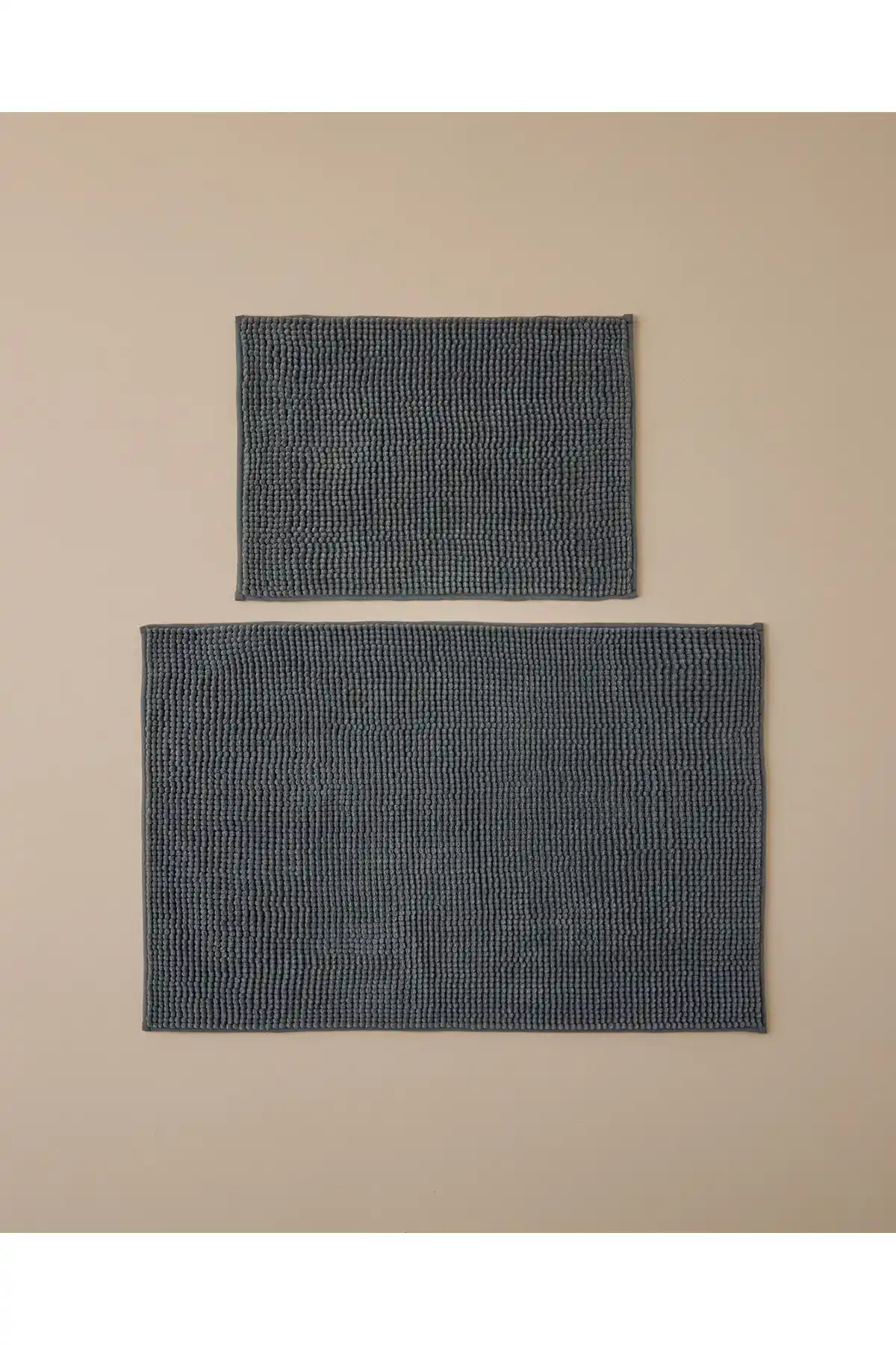 English Home Paige Polyester Makarna Banyo Paspası Seti Modern ve Şık Tasarım ile Güvenli Kullanım