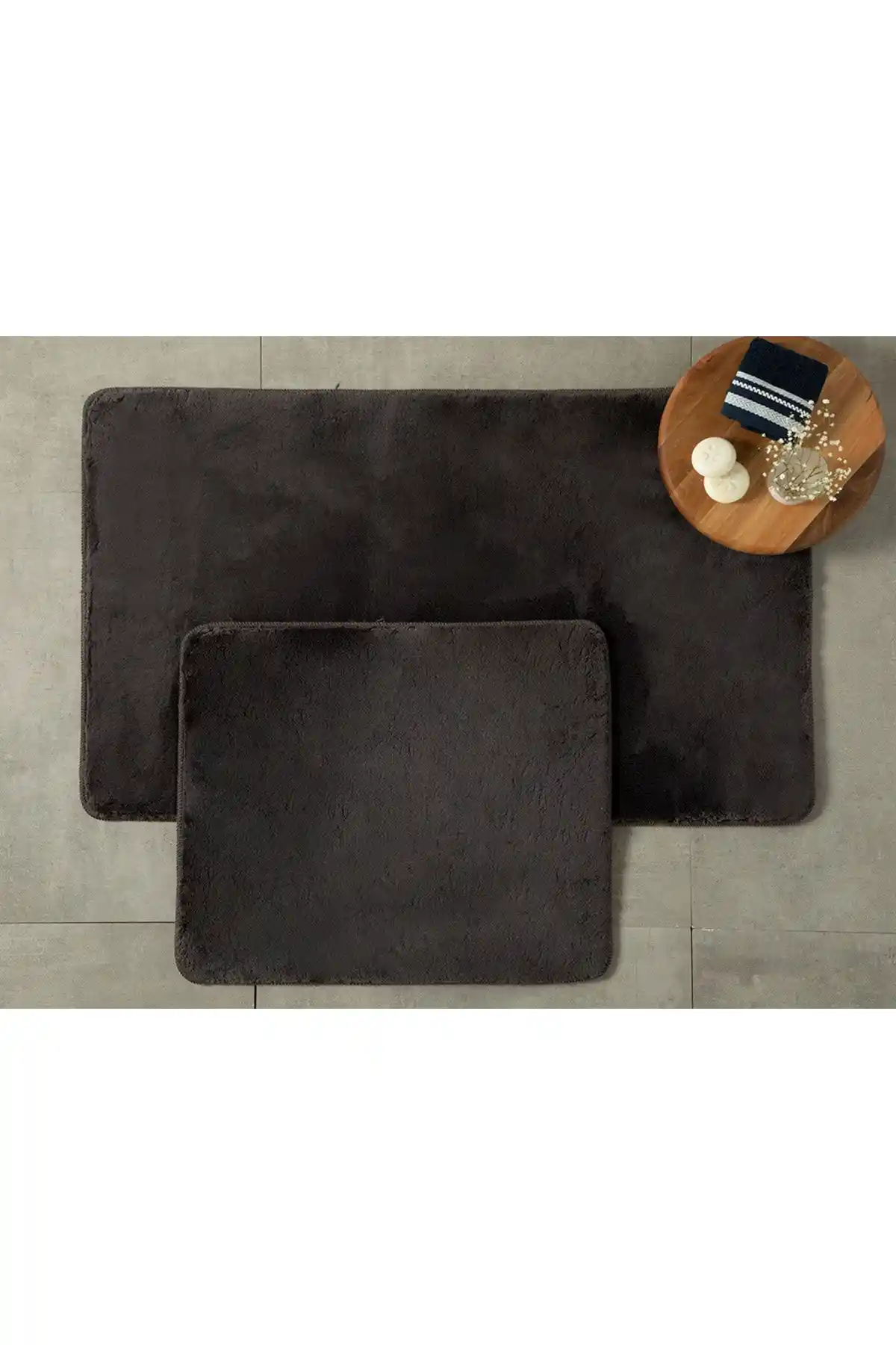 English Home Poffy 2'li Banyo Paspası Seti ile Şık ve Güvenli Banyolar