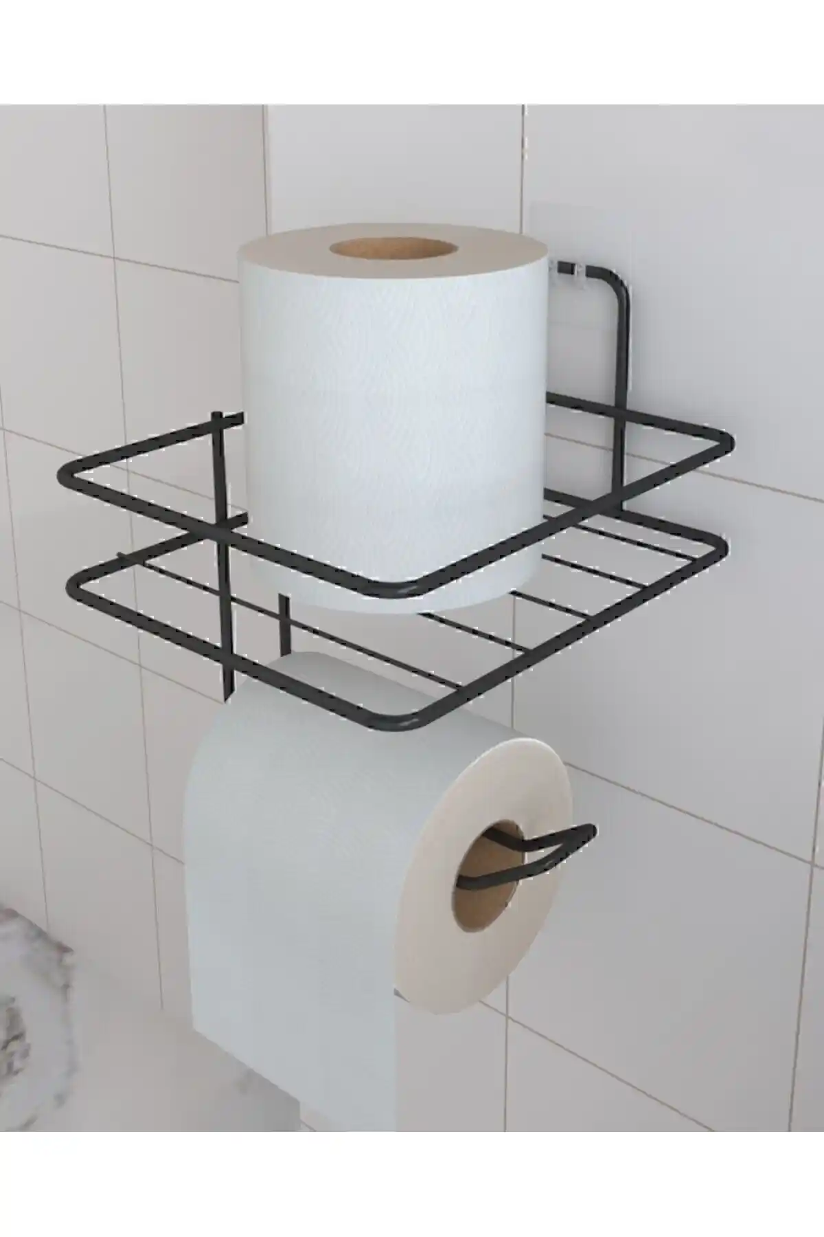 EVA Metal Tasarım Siyah Mat Tuvalet Kağıtlığı: Modern ve Dayanıklı Banyo Aksesuarı