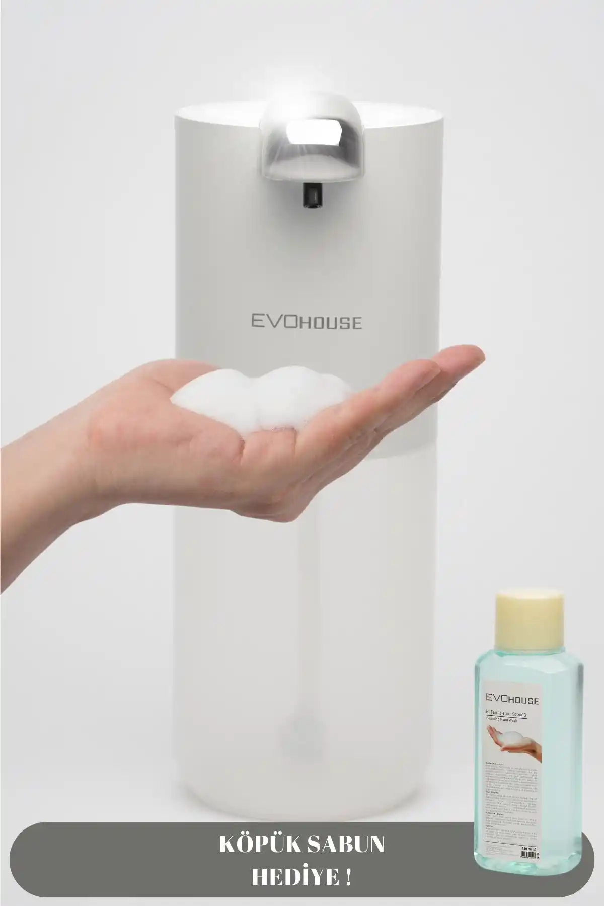Evo House Otomatik Sensörlü Sıvı Sabunluk: Modern ve Şık Hijyen Çözümü