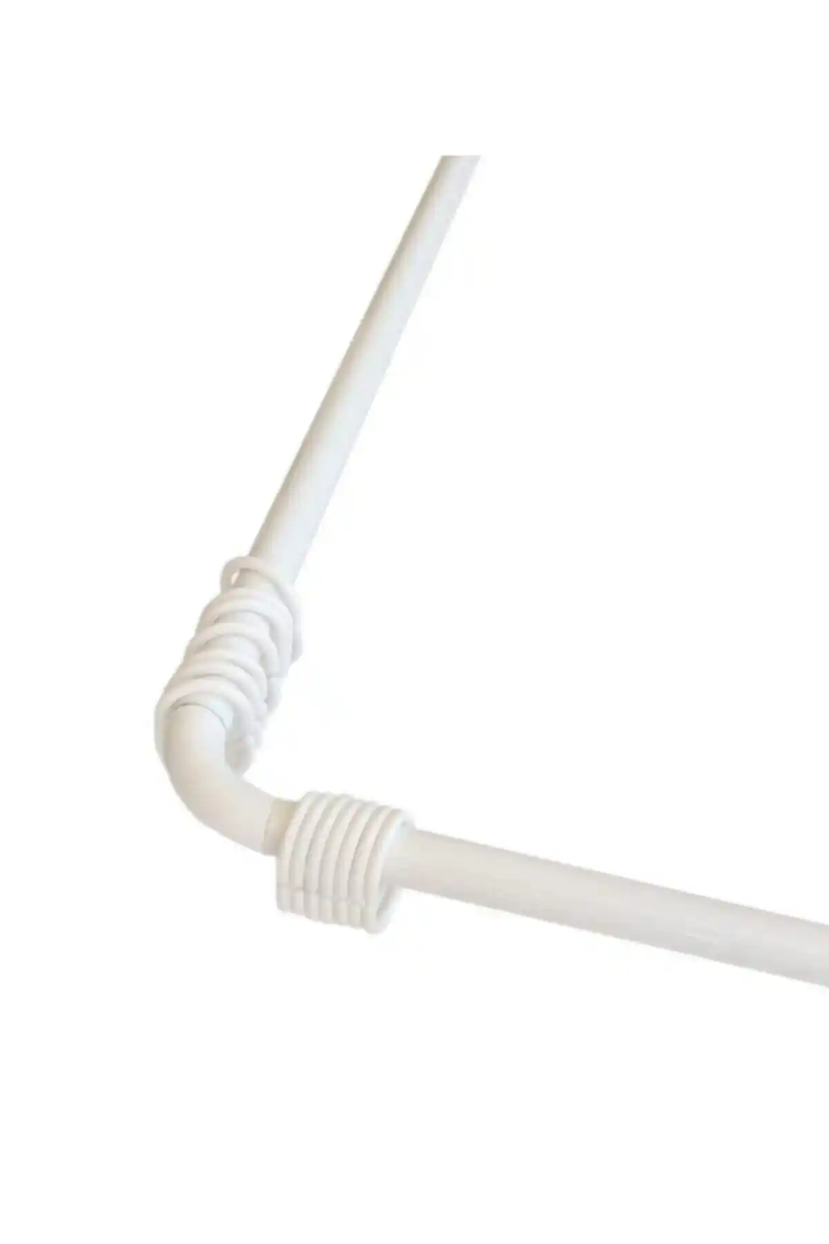 Genel Markalar Köşeli Banyo Duş Perdesi Borusu Askısı Dayanıklı ve Çok Yönlü Kullanım İçin