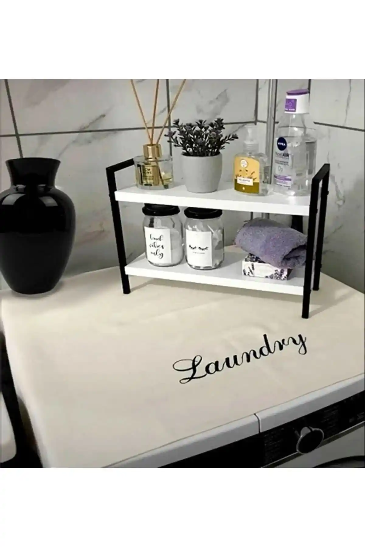 Genel Markalar Krem Çamaşır Makinesi Örtüsü: Estetik ve Dayanıklı Ev Tekstili Ürünü