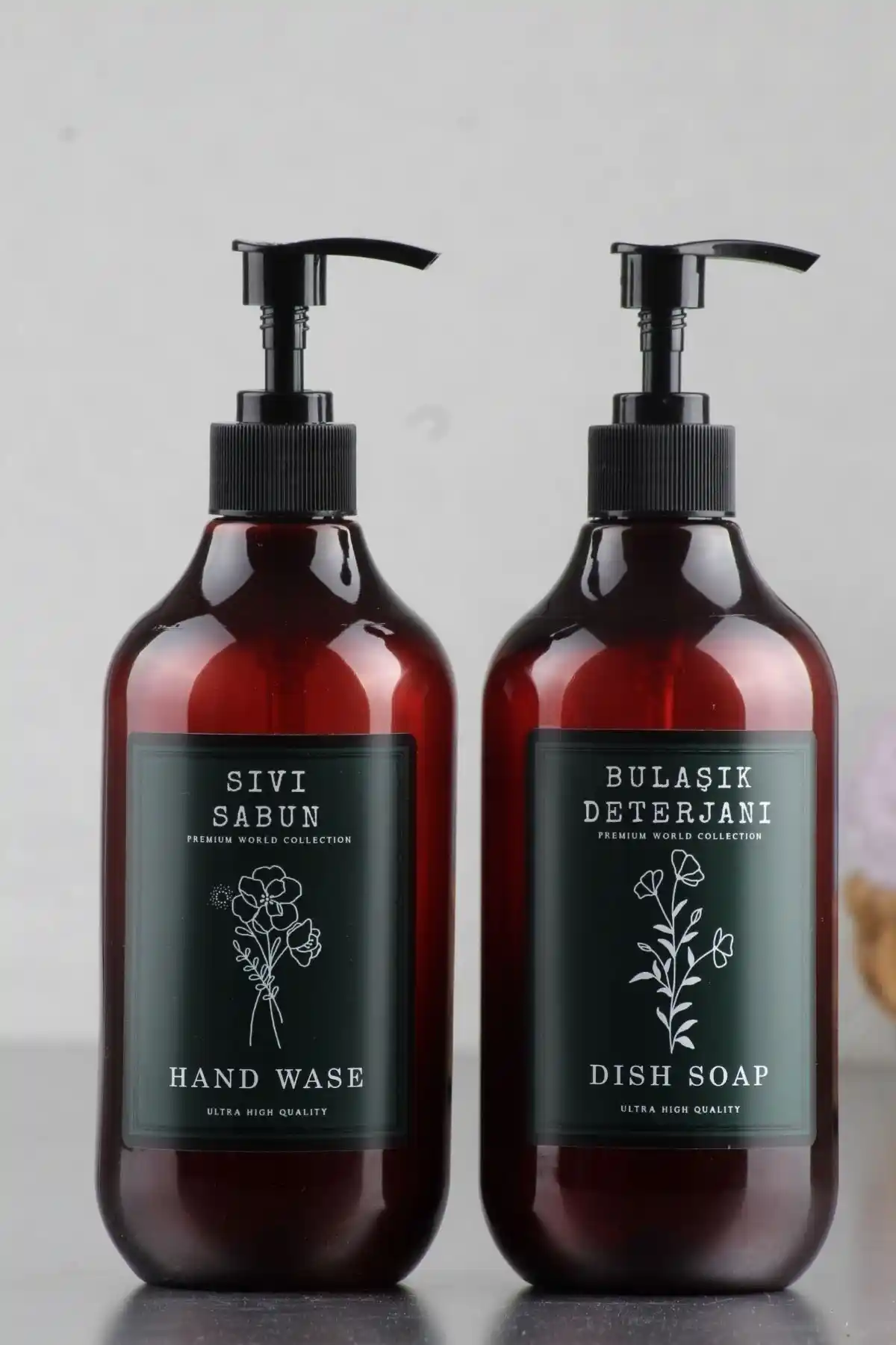 Incili Home Amber 2'li Bulaşık Deterjanı ve Sıvı Sabun Seti Pratik Temizlik Çözümü