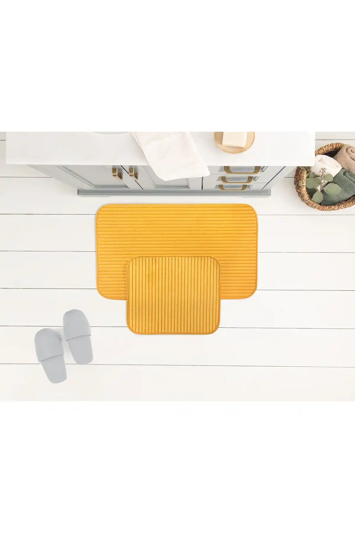 Madame Coco Mathılda Banyo Paspası: Şık ve Dayanıklı Polyester Banyo Aksesuarı