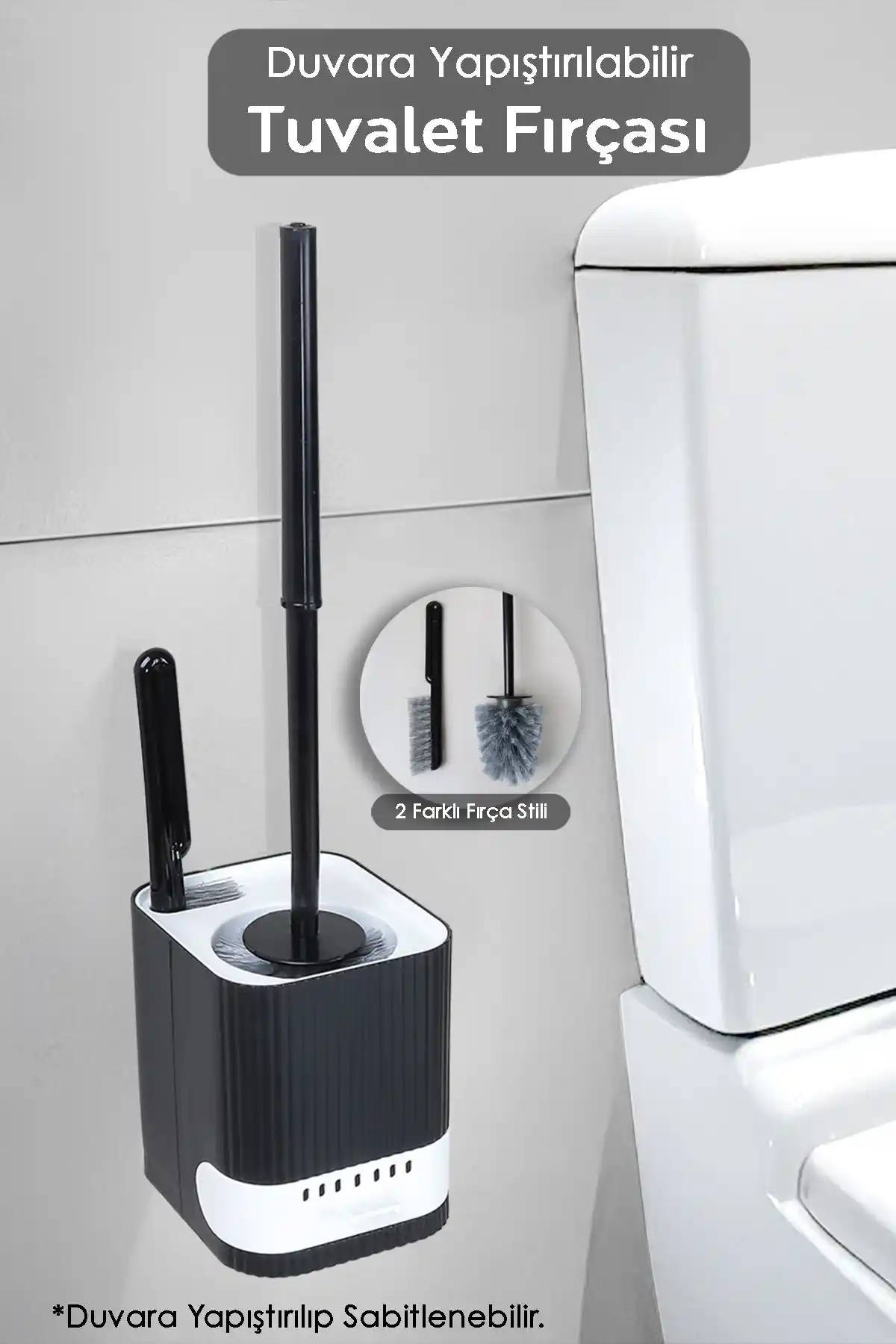 Meleni Home Yapışkanlı 2'li Tuvalet ve Banyo Temizlik Seti Şık ve Pratik Tasarım