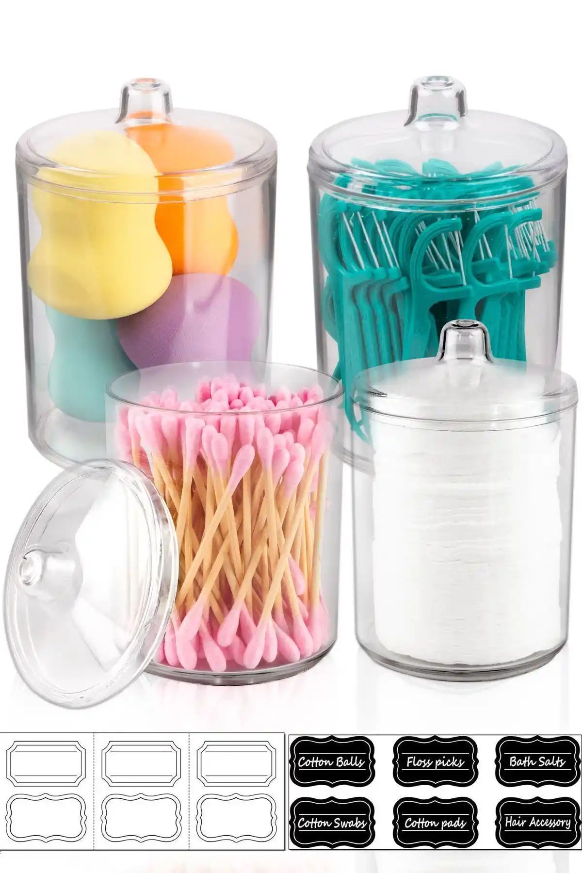 MİLANO HOME Pamukluk 4'lü Akrilik Organizer: Estetik ve Fonksiyonellik Bir Arada