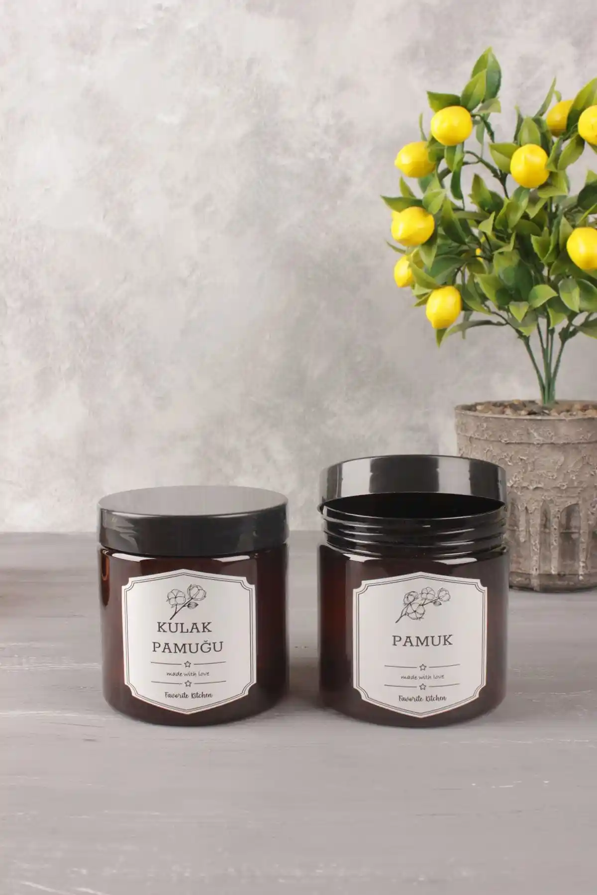 Milenay Amber Pamuk ve Kulak Pamuğu Kutusu 2'li Set Hijyen ve Kullanım Kolaylığı