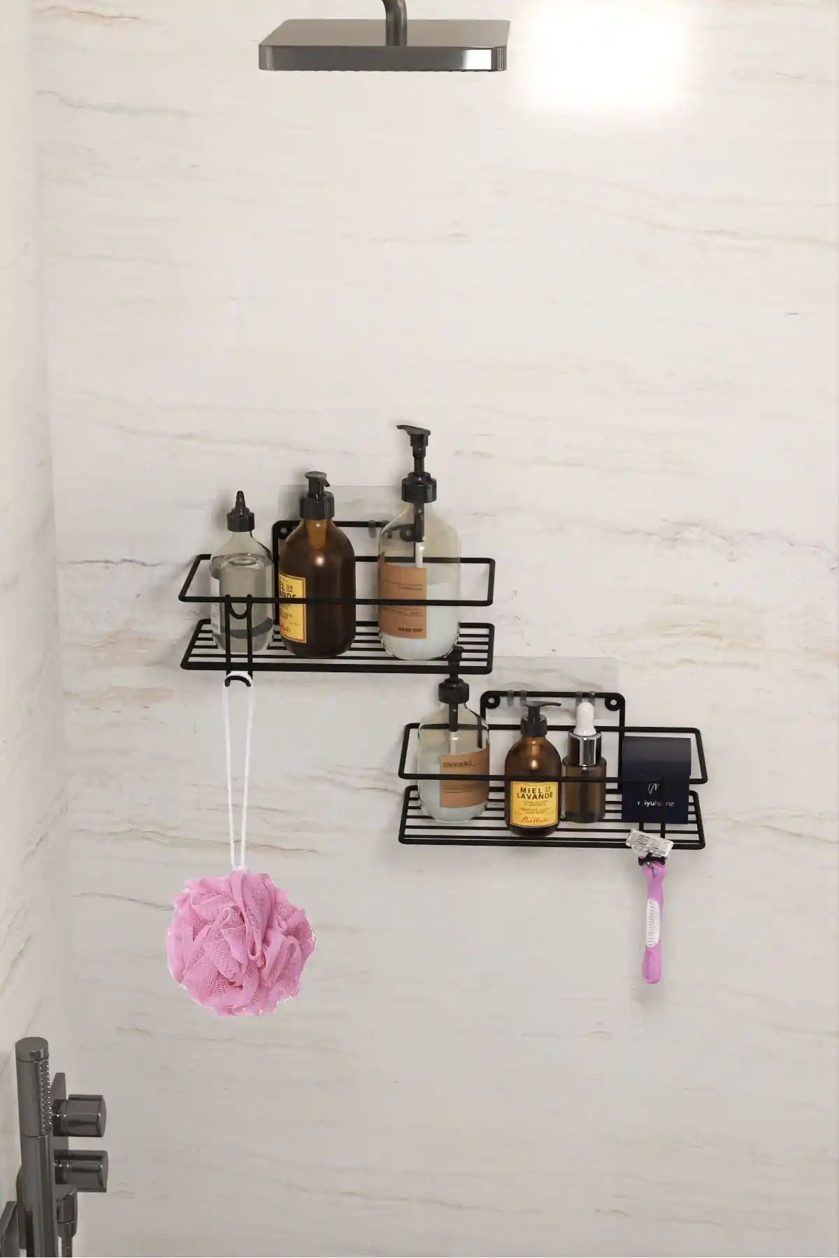 Moniev Yapışkanlı 2’li Banyo ve Mutfak Rafı: Modern ve Dayanıklı Tasarım Çözümü