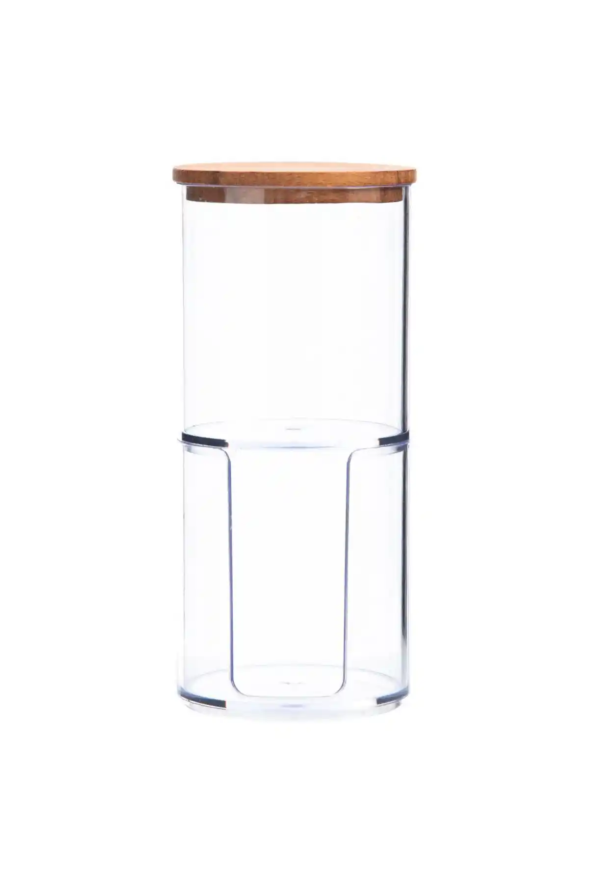 Mudo Home Ahşap Kapaklı Çift Katlı Pamukluk ile Banyonuzda Şıklık ve Düzen Sağlayın