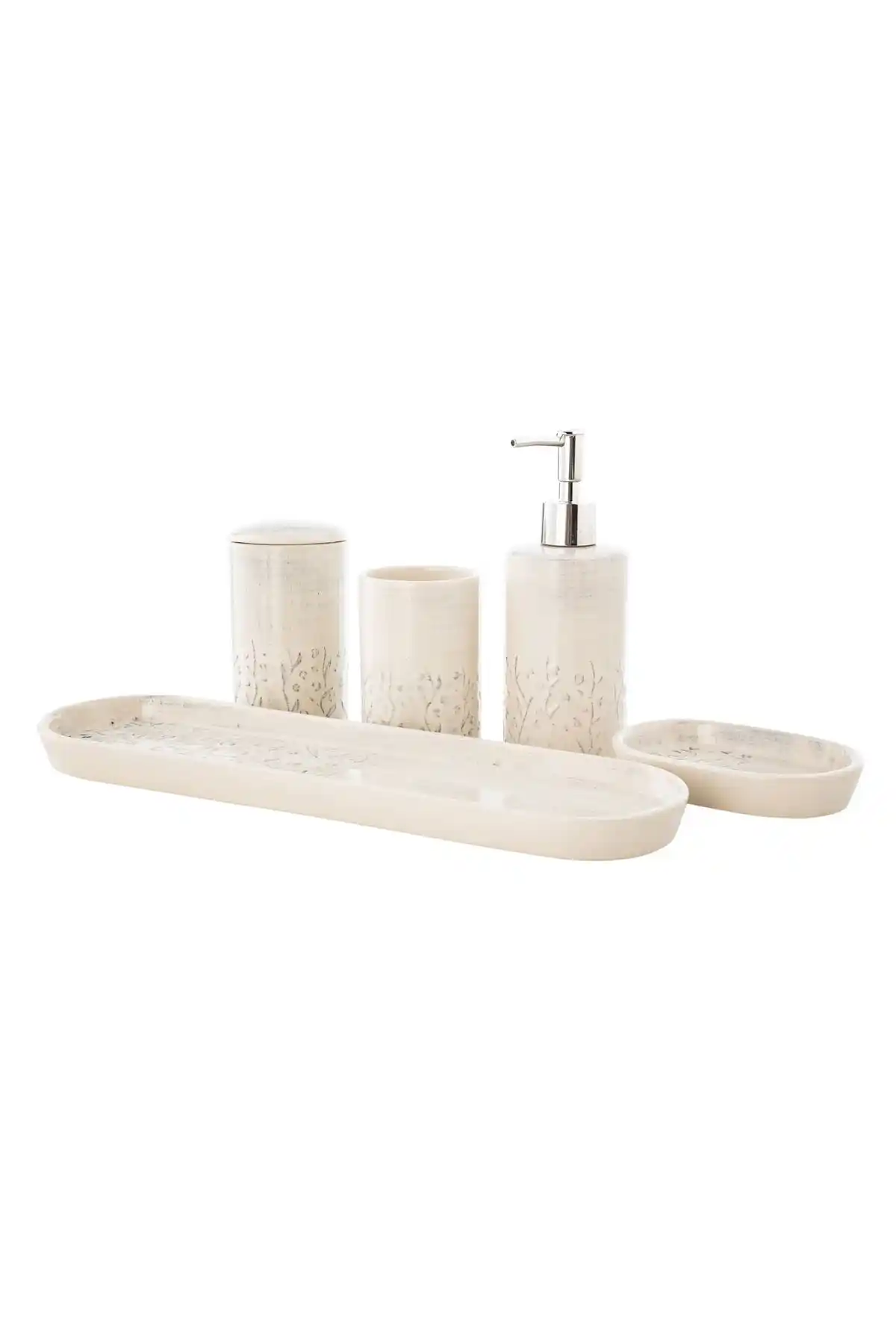 Mudo Home Florısta 5'li Kutulu Banyo Seti Modern ve Şık Tasarım Özellikleriyle