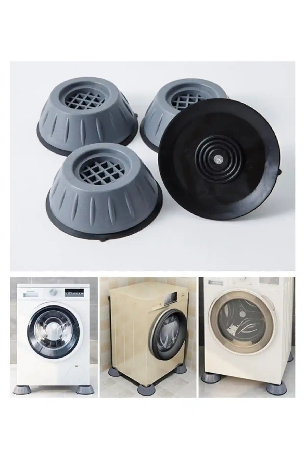 MUGAA Titreşim Engelleyici Çamaşır Makinesi Seti: Gürültü ve Hareketi Azaltan Etkili Çözüm