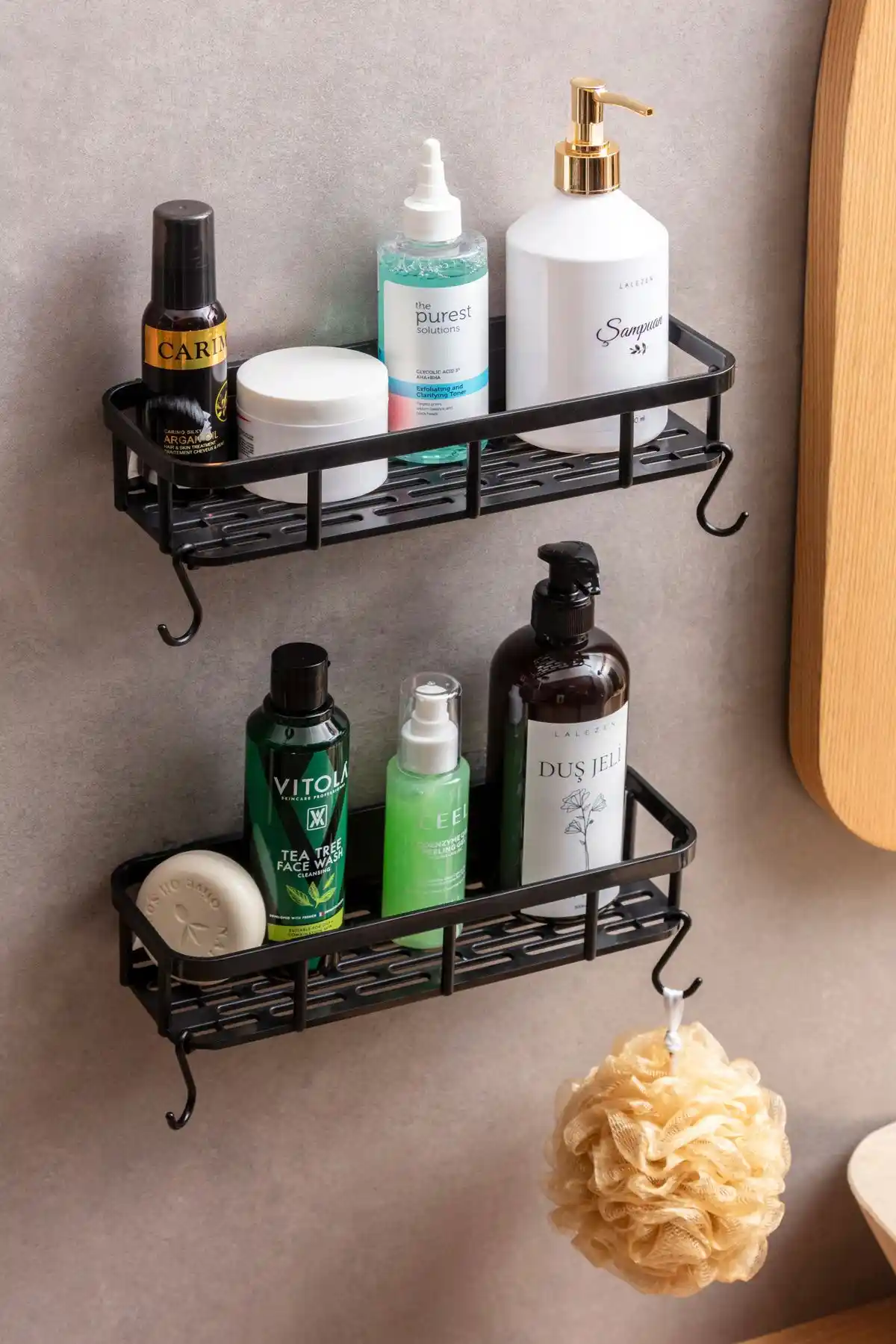 Neev Yapışkanlı Banyo Düzenleyici Raf: Dayanıklı ve Modern Tasarım Çözümü