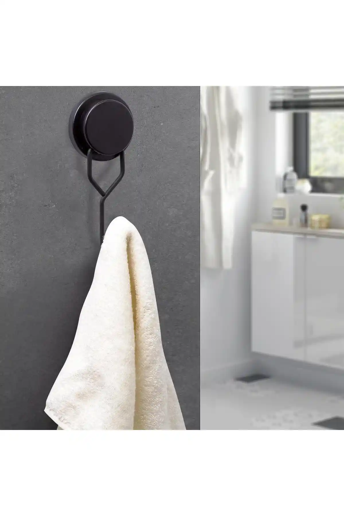 Okyanus Home Magic Fix Siyah Yapışkan Askı: Dayanıklı ve Çok Yönlü Pratik Çözüm