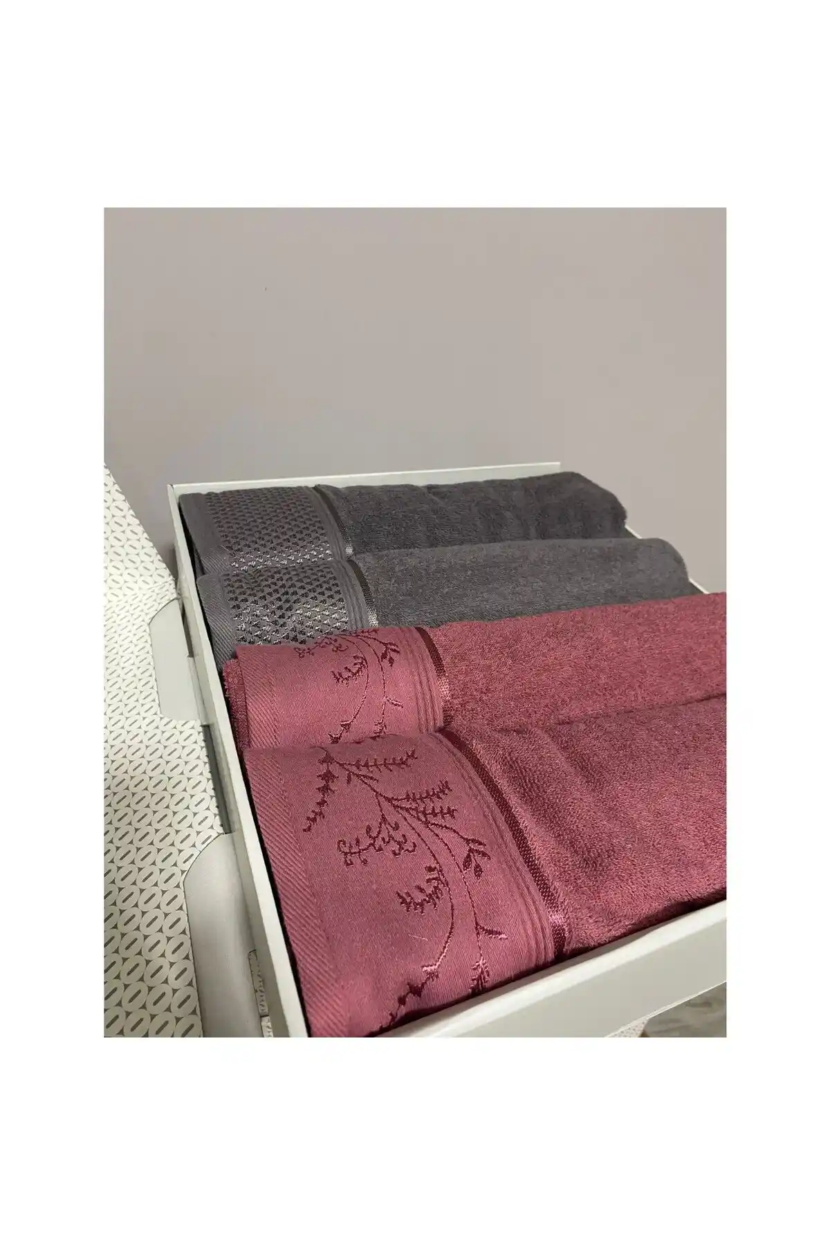 Özdilek Dıtsy Best Set Hamam Takımı Mürdüm ve Antrasit Renk Seçenekleri ile Şıklık