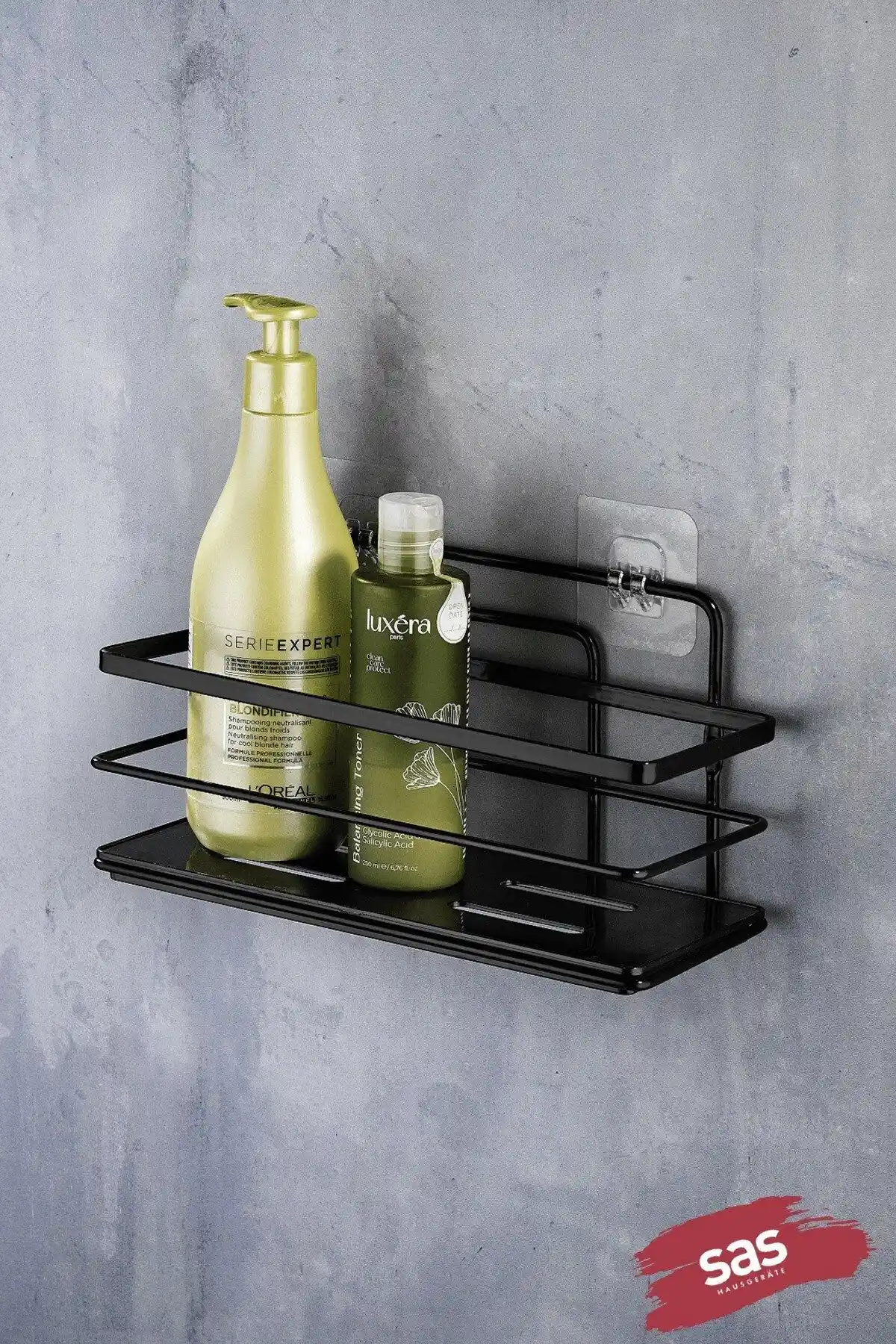 Paslanmaz ve Yapışkanlı Modern Banyo Şampuanlık ve Düzenleyici Özellikleri