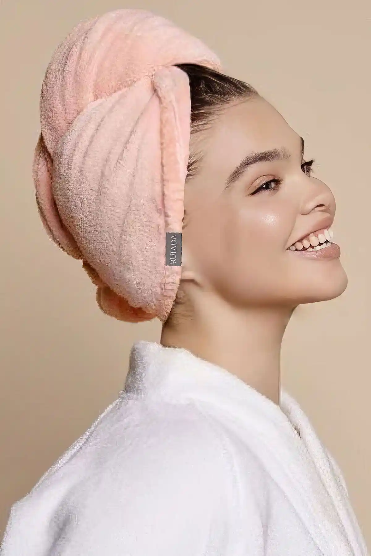 RUIADA %100 Pamuk Saç Kurutma Bonesi: Doğal ve Etkili Kurutma İçin İdeal Ürün