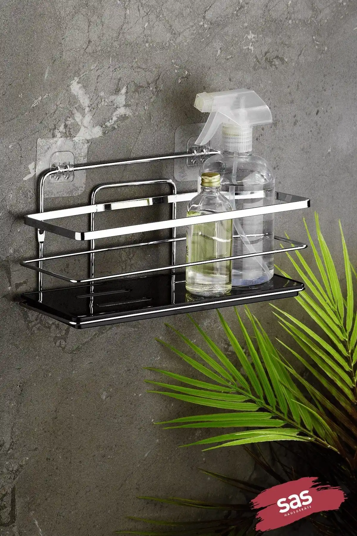 Sas Haus Ayarlanabilir Metal Banyo Rafı - Dayanıklı ve Estetik Tasarım