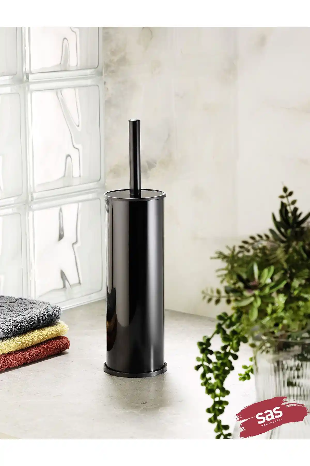 Sas Haus Siyah Tuvalet Fırçası Modern Banyo Dekorasyonuna Uygun ve Dayanıklı Tasarım