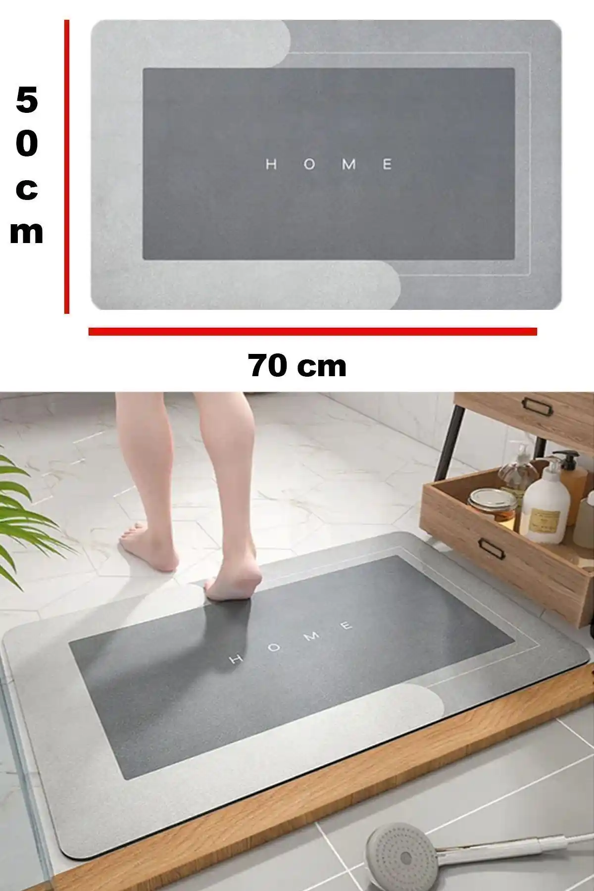 Sihirli Mop Su Emici Banyo Paspası Günlük Kullanım ve Dekorasyon Uyumunu Sağlar