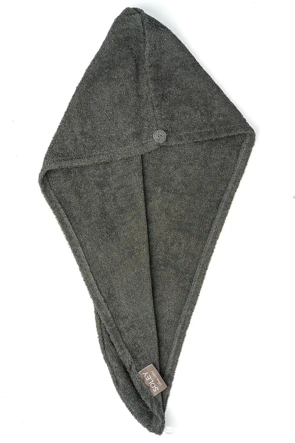 Soley Talya Pamuklu Bone Saç Havlusu Uzun ve Gür Saçlar İçin Yüksek Emicilikli Tasarım