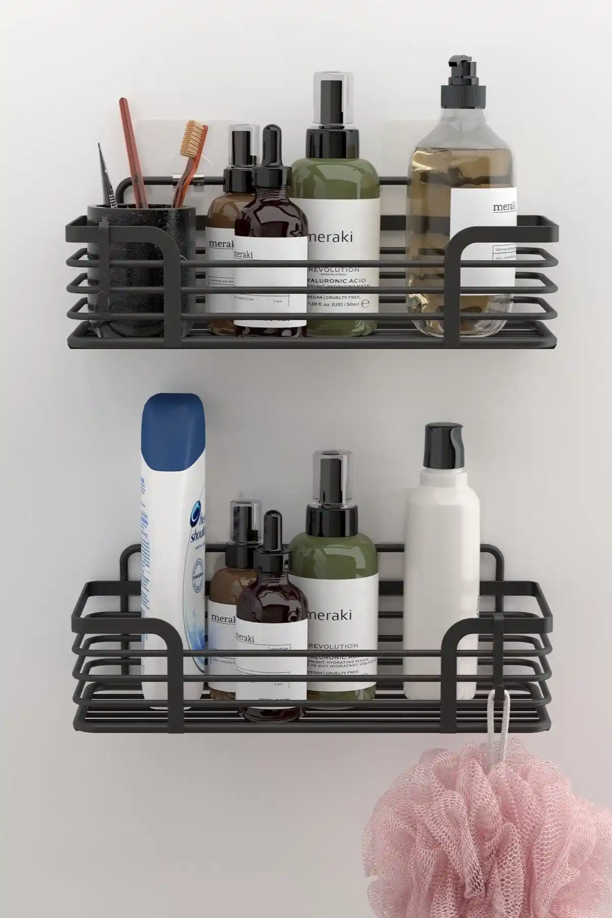 Teknotel Banyo Düzenleyici Şampuanlık ve Duş Rafı Modern ve Dayanıklı Tasarım