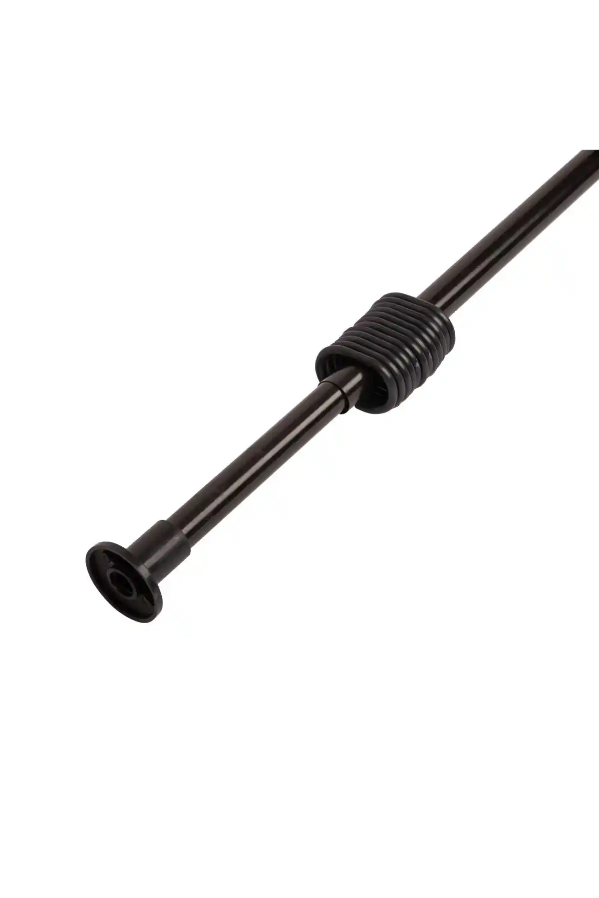 Tropikhome Siyah Yaylı Duş Perde Borusu Modern ve Pratik Banyo Çözümü