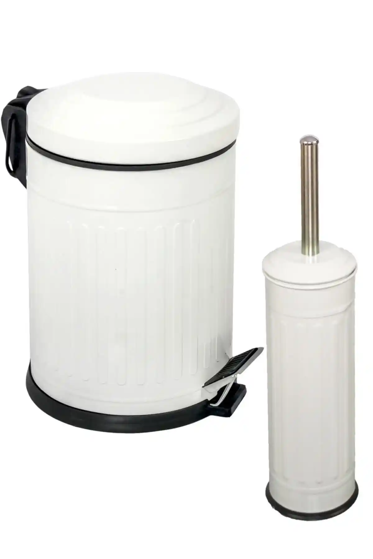 Veliday Vintage 2 Li Çöp Kovası ve Banyo Seti: Estetik ve Dayanıklı Tasarım Özellikleri