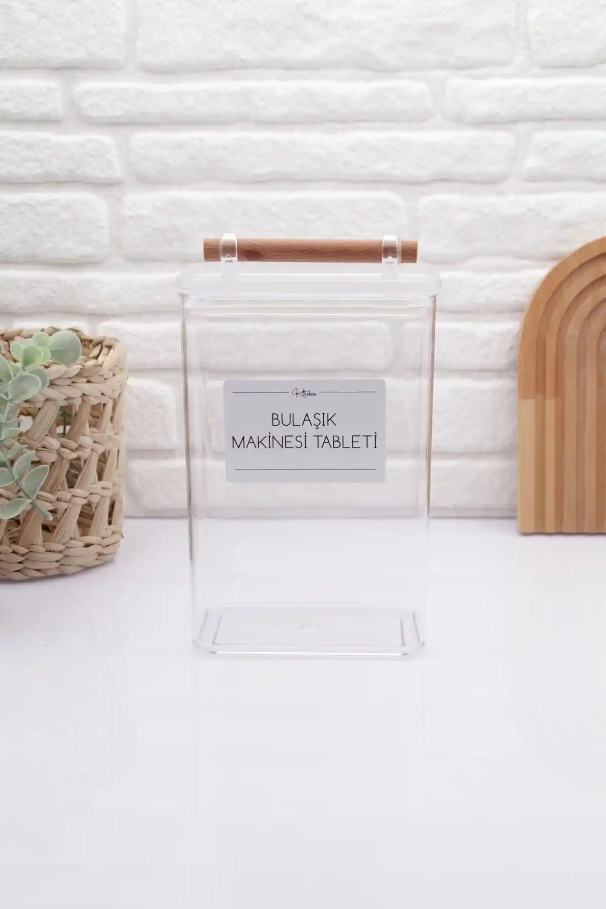 ZezeDesing Vakumlu ve Şeffaf Bulaşık Tableti Kabı ile Mutfak Düzeninizi Geliştirin