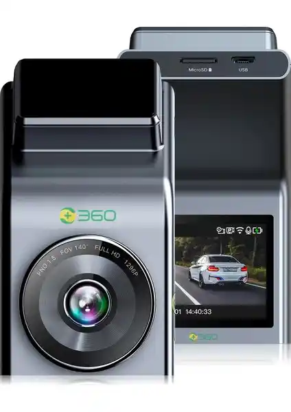 360° G300H Pro 2K QHD ADAS Wi-Fi GPS Entegre Araç İçi Kamera Sistemi