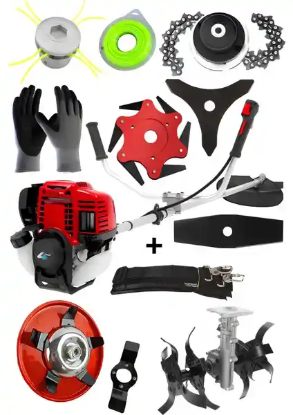 Ablacks 4 Zamanlı Profesyonel Yan Tırpan ve Bahçe Seti ile Bahçenizi Geliştirin