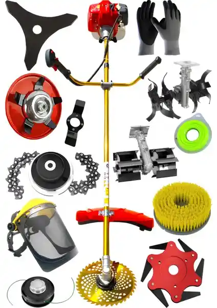 Ablacks Benzinli Yan Tırpan ve Bahçıvan Seti: Güçlü ve Dayanıklı Bahçe ve Tarla Ekipmanları