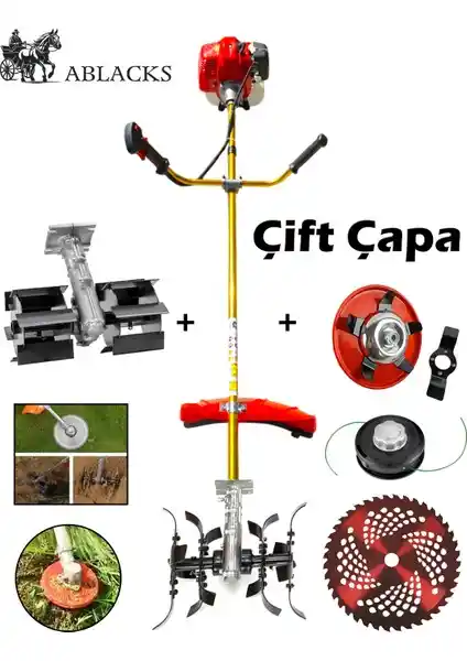 Ablacks Yan Tırpan ve Toprak Çapalama Aparatı: Dayanıklı ve Çok Amaçlı Tarım Çözümü