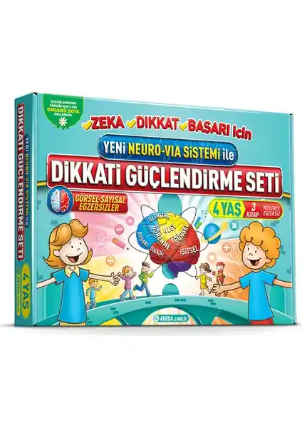 Adeda ve Neuro Via Dikkati Güçlendirme Setleri Karşılaştırması 4 Yaş Çocuklar İçin