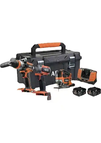AEG 3'lü Mobilyacı Seti 18V 5Ah Profesyonel ve Güçlü Çözüm